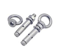304 in acciaio inox m6 m8 m10 m12 anello di sollevamento gancio di espansione vite riscaldatore di acqua bullone di espansione altalena gancio gancio(M6x70 (10 PCS))