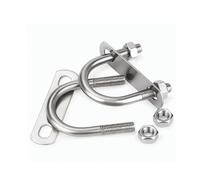 304 Morsetti for tubi con dadi a piastra in acciaio a U 304 2mm M6 M8 | Argento M6 M8 Scenario di utilizzo di dimensioni multiple: Costruzione di condotte e giardini Cross Connect(M8x42x69-2Sets)