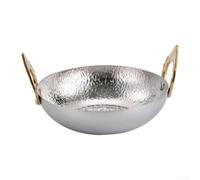 304 Pentola calda in stile thailandese con doppio manico, dimensioni 18-28 cm, ideale per zuppe thai, frutti di mare e cucina asiatica, superficie lucida per una facile pulizia (26 cm)