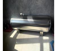304 Serbatoio a pressione for pozzi in acciaio inox, serbatoio a pressione orizzontale dell'acqua completamente automatico con porta di spurgo, con kit di installazione(100L/26Gal)