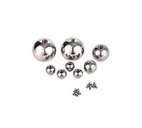 304 sfere filettate SUS M4 perline lisce a mezzo foro(14mmx1pcs)