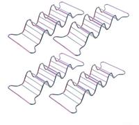 304 SS - Set di porta tacos multifunzionale, elegante design ondulato per servire facilmente tre tacos alla volta (colorato)