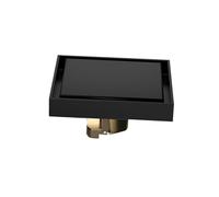 304 Stainless Steel Anti-odor Floor Drain, Invisible Floor Drain, Brass Flap Drain Core, for Dry And Wet Areas/shower Areas(Black)