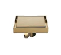 304 Stainless Steel Anti-odor Floor Drain, Invisible Floor Drain, Brass Flap Drain Core, for Dry And Wet Areas/shower Areas(Gold)