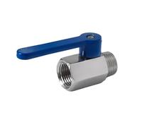 304 Stainless Steel ball Valve Internal and external thread red, blue, yellow long handle switch Water Valve(M-M_1")