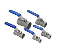 304 Stainless Steel BallValve 1/4" 1/2" 3/8" 3/4" DN8 DN10 DN15 DN20 Ball Valve Female BSP(DN8)