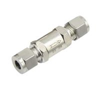 304 Stainless Steel Compression Check Valve One Way Flow SS304 SS316 3 4 6 8 10 12mm 1/8'' 1/4'' 3/8'' 1/2''(4mm)