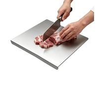 304 Stainless Steel Cutting Board - Non Slip Dishwasher Safe Kitchen Prep Tray With Raised Edge 30x40CM Food Grade Chopping For Meat Vegetables Baking - Countertop Protector