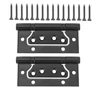 304 Stainless Steel Door Hinge | Concealed Cabinet Hinge for Furniture/Wardrobes/Doors | Sturdy Ball Bearing, No Mortise, Easy Install | Black Finish