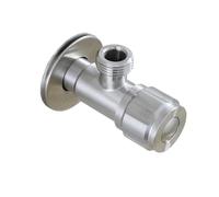 304 Stainless Steel Faucet Triangle Valve Modern Quarter Turn Angle Valve Inlet Water Stop Valve