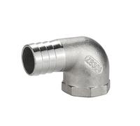 304 stainless steel female thread elbow right angle water pipe leather hose joint accessory 1/4 1/2 (6 8 10 12 15 20mm)(25MM_1") Plumbing Fittings