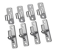 304 Stainless Steel Gate Hinges, 2 Pack Heavy Duty Non-Welding Wall Mount Hinges for Wooden Fences and Farm for Gates, 600 lbs Capacity(Silver 4pcs)
