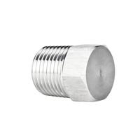 304 Stainless Steel Hex Pipe Plugs Pipe Fittings Male Thread BSPT 1/8"1/4" 3/8"1/2" 3/4" 1" Working Pressure Up to 6000psi(1/2")