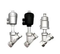 304 stainless steel High Temperature And Corrosion Resistant Steam Pneumatic Valve Y Type Internal Thread Angle Seat Valve.(CS Type DN50)