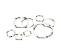 304 stainless steel M3 M4 M5 M6 M8 M10 M12 M16 M19 M23 M25 M27 M31 M39 M41 M51 Wave Washer Wave Crest Type Gasket Spring Washer(M16 x21 x0.3,30pcs)