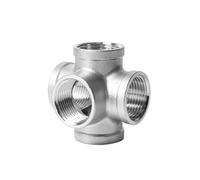 304 stainless steel pipe fittings three-dimensional five-way water pipe accessories shelf shelf right angle joint 4 points 6 points(G3/8-inside diameter 15mm)
