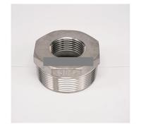 304 Stainless Steel Reducer 2" BSP Male Thread to 1" BSP Female Thread Reducing Bush adapter Fitting Gas Air Water Fuel