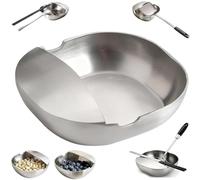 304 Stainless Steel Spoon Rest & Multipurpose Kitchen Utensil Holder,Self-Standing Ladle Rack and Snack Plate,Heat Resistant Rest for Kitchen Counter,Storage Rack for Ladles,Spatulas,Chopsticks (1Pc)