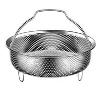 304 Stainless Steel Steamer, Steamer Basket for Instant P0t, Vegetable Steamer Basket, Pot Insert Steamer Basket Rice Washer, Food Steamer Basket With Handle for Steaming Vegetables Corn Eggs