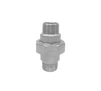 304 Stainless Steel Union Joint Coupling 3/4" BSP Male Thread Cast Pipe Fitting