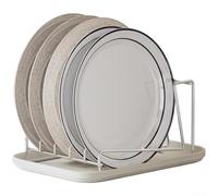 304 StaINsless - Scolapiatti in acciaio inox, organizer da cucina con fessure verticali DryINsg e vassoio antigoccia rimovibile per una conservazione efficiente e salvaspazio, piccola o grande