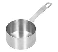 304 tazza di misurazione in acciaio inossidabile, cucchiai di misurazione in metallo con anelli di stoccaggio bilanci Accessori per cottura in bocca doppia per la cottura da da (1/2cup)