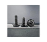 304 Vite M4 M5 M6 M8 Acciaio inossidabile Colore nero Vite a testa rondella Coperchio in plastica ATV (M8-2pcs,X 35mm)