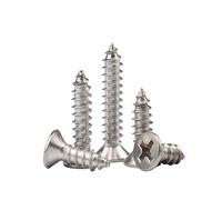 304 viti autofilettanti a testa svasata a croce in acciaio inossidabile, viti a testa piatta a croce standard nazionale M4M5M6-Solo M6 * 75 * 2