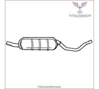 30406 Silenziatore centrale Sigam per INNOCENTI KORAL ZASTAVA YUGO