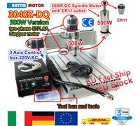 3040Z-DQ CNC Desktop 500W ER11 Wood Router Small Milling Engraving Machine【IT】