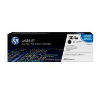 HP Confezione da 2 cartucce originali di Toner nero LaserJet 304A