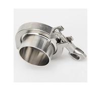 304SS Sanitary Tri Clamp Ferrule Kit with End Cap, Tri Clamp & Silicon Gasket for Home & Garden Use(25mmx50.5mm)