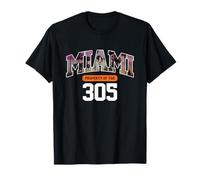 305 Codice Area Miami Vibes Urban Style Beach Graphic Design Maglietta