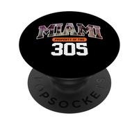 305 Codice Area Miami Vibes Urban Style Beach Graphic Design PopSockets PopGrip Adesivo