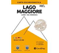 305. Lago Maggiore, Luino, Val Veddasca. Carta escursionistica 1:25.000