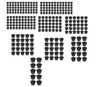 305 tappi per fori in plastica nera, tappi di bloccaggio a scatto, coperture per fori per viti, per armadi, scatole elettriche, staffe, armadi