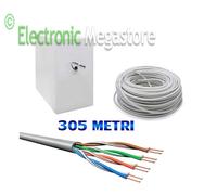 305m ETHERNET METER MARKED CABLE REEL NETWORK LAN UTP CAT5e-CCA SOLID