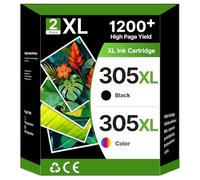 305XL per Cartucce HP 305 XL Nero e Colore per DeskJet 2820e 4220e 2810e 2800e DeskJet Plus 4220e Envy 6000 6010e 6020e 6420e 6032e 6032 6020 6430e (2-Pack)