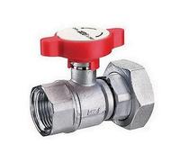 3060 1B Valvola a sfera cromata manuale 1"F X 1"1/2F maniglia blu FAR