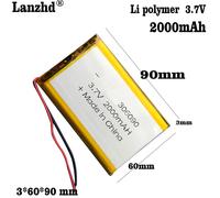 306090 3.7V batteria ricaricabile ai polimeri di litio 2000mAh per MP4 GPS PSP Tablet PC LED Light altoparlante Bluetooth li-ion Lipo Cell