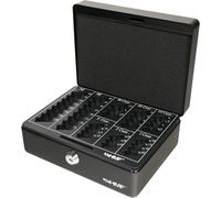 308-02 Cassetta Portavalori Con Vassoio Della Moneta Euro-Rimovibile 20 X 16 X 9