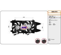 309.074 AHE Ventola, Raffreddamento motore per FIAT