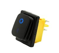 30A/250V 16A/250V resistente 4 pin t85 sigillato impermeabile ON OFF interruttore a bilanciere con led 12V 24V 110V 220V 380V Verniciatura nera(2v)