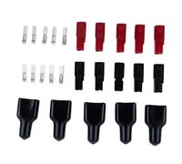 30A Per Anderson Tipo Quick Connect Terminali di Disconnessione con Manicotti Isolanti Neri per Pacchi Batteria EV e Unità di Accumulazione di Energia