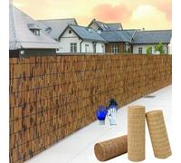 30cm-180cm Hoch Canne di Esterno Bambu Ombreggiante Recinzione, Arelle Bamboo Copertura per Gazebo, per del Cortile All'apert, Recinzione Decorativo Piscina, Gazebo(Brown Color)