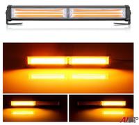30Cm 36w Cob LED Work Luce Barra Camion Emergenza Allarme Flash Strobo Ambra
