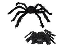 30cm/50cm/75cm/90cm/125cm/150cm/200cm Halloween Giant Black Spider Decoration Haunted House Party Props Halloween Decor(50 cm)