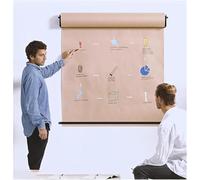 30cm/60cm/90cm/120cm Wide Kraft Wrapping Paper Jumbo Roll | Wall Mounted Kraft Paper Dispenser Hanging Paper Roll with Cutter(60cm/24inch wide)
