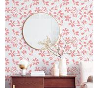 30cm Cherry Blossoms Flower Petal Leaf Stencil Stencil Per Pareti Grande Modello Riutilizzabile Piastrelle Mandala Decor Nicchia Mobili Da Parete Modelli Di Mandala In Legno Scrapbooking