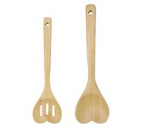 30cm Cucchiaio da cucina in legno con cuore Ovale, con Design a Cuore e Incisione, Robusto e Durevole, Ideale per Cucinare e Fare Dolci, Regalo Perfetto per La Cucina